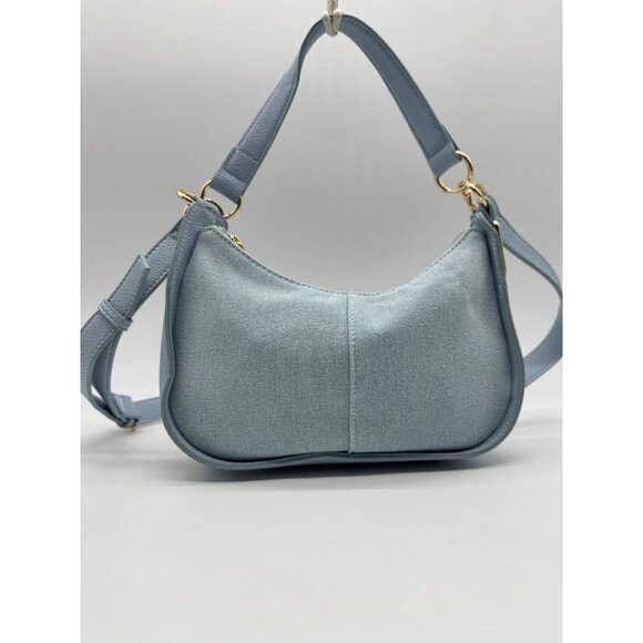 Macy's On 34th Dyanne denim small shoulder crossbody bag - Blue - Picture 3 of 12